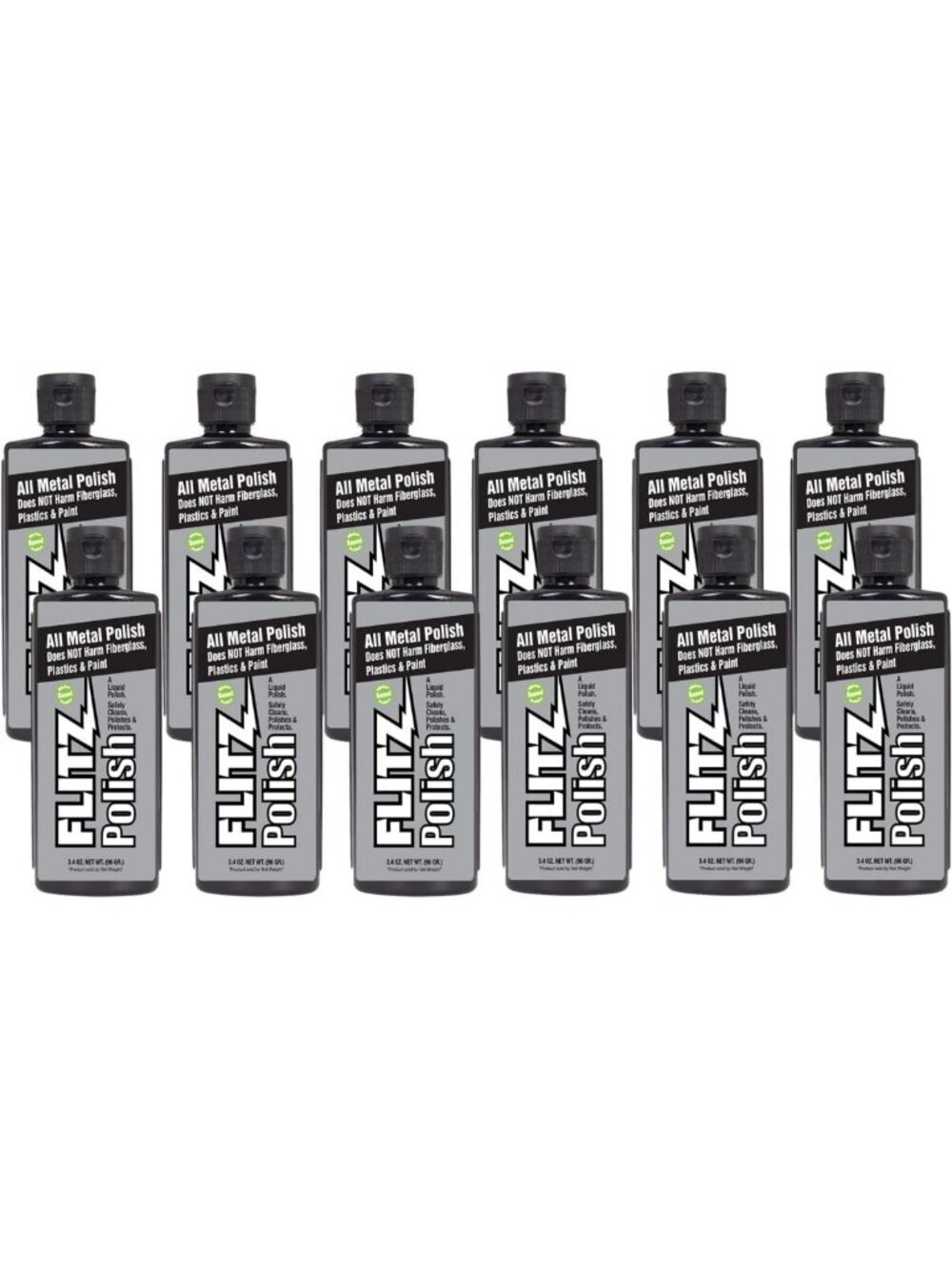 Multi-Purpose Metal Polish Liquid - 3.4oz Tarnish Remover for Aluminum, Chrome